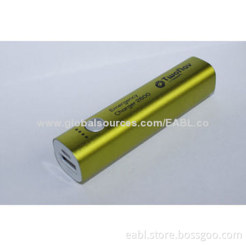 2,600mAh Good Quality 18650 Li-ion Trust Power Bank, 4 LED Indicators